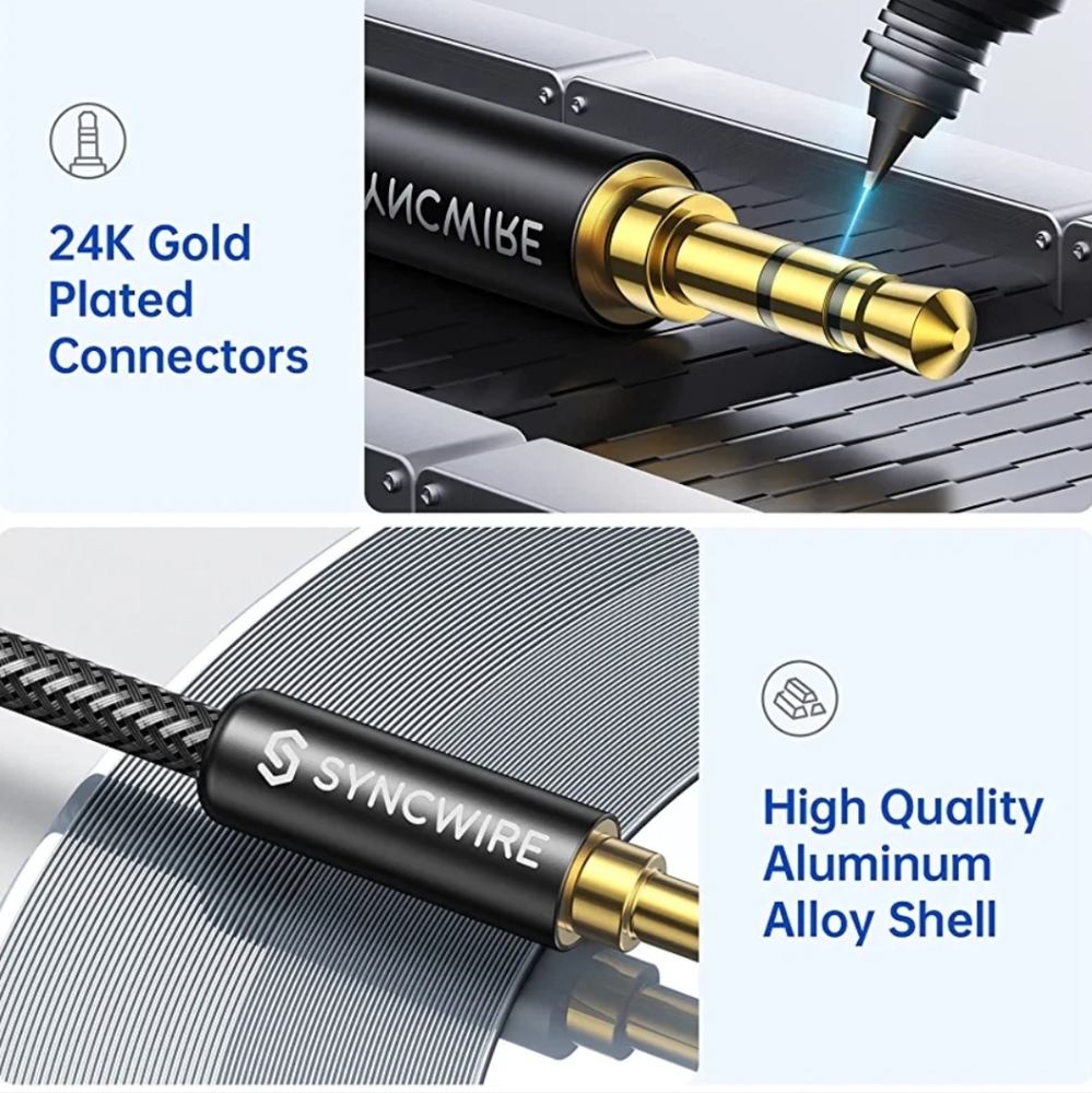 Aux Cable Auxiliary Audio Cable  Headphone Cord